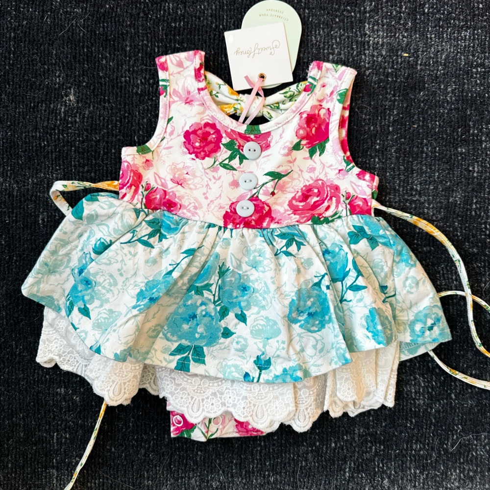 Sweet Honey Floral Kids Dress NWT